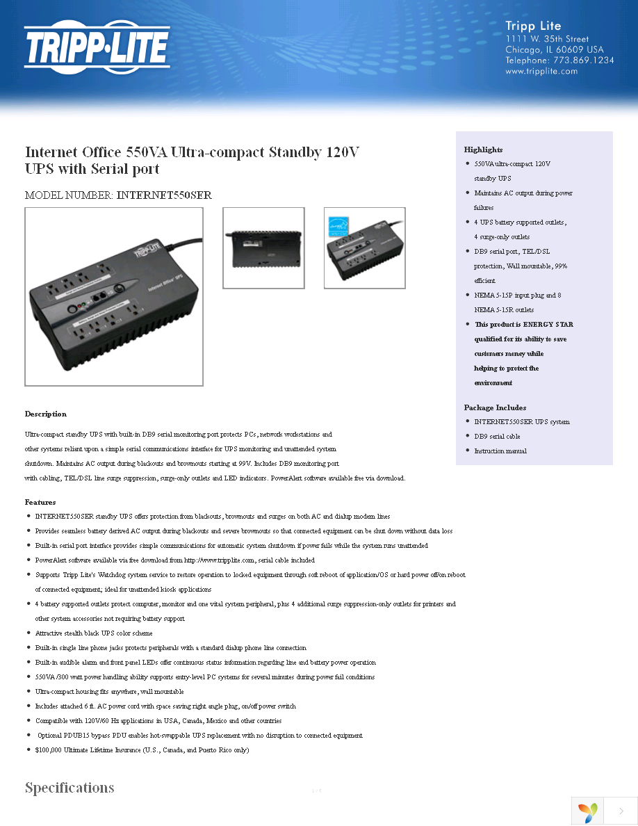 INTERNET550SER Page 1