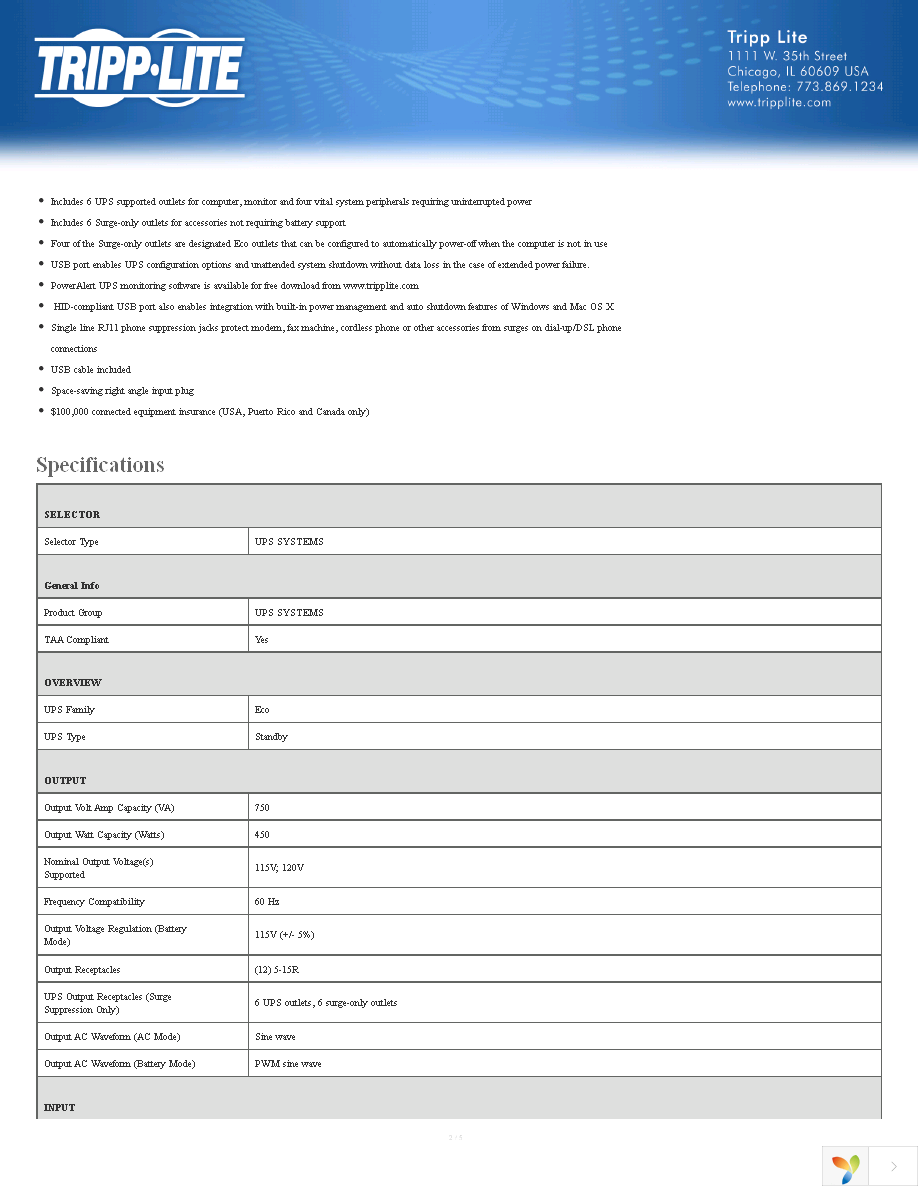 ECO750UPSTAA Page 2