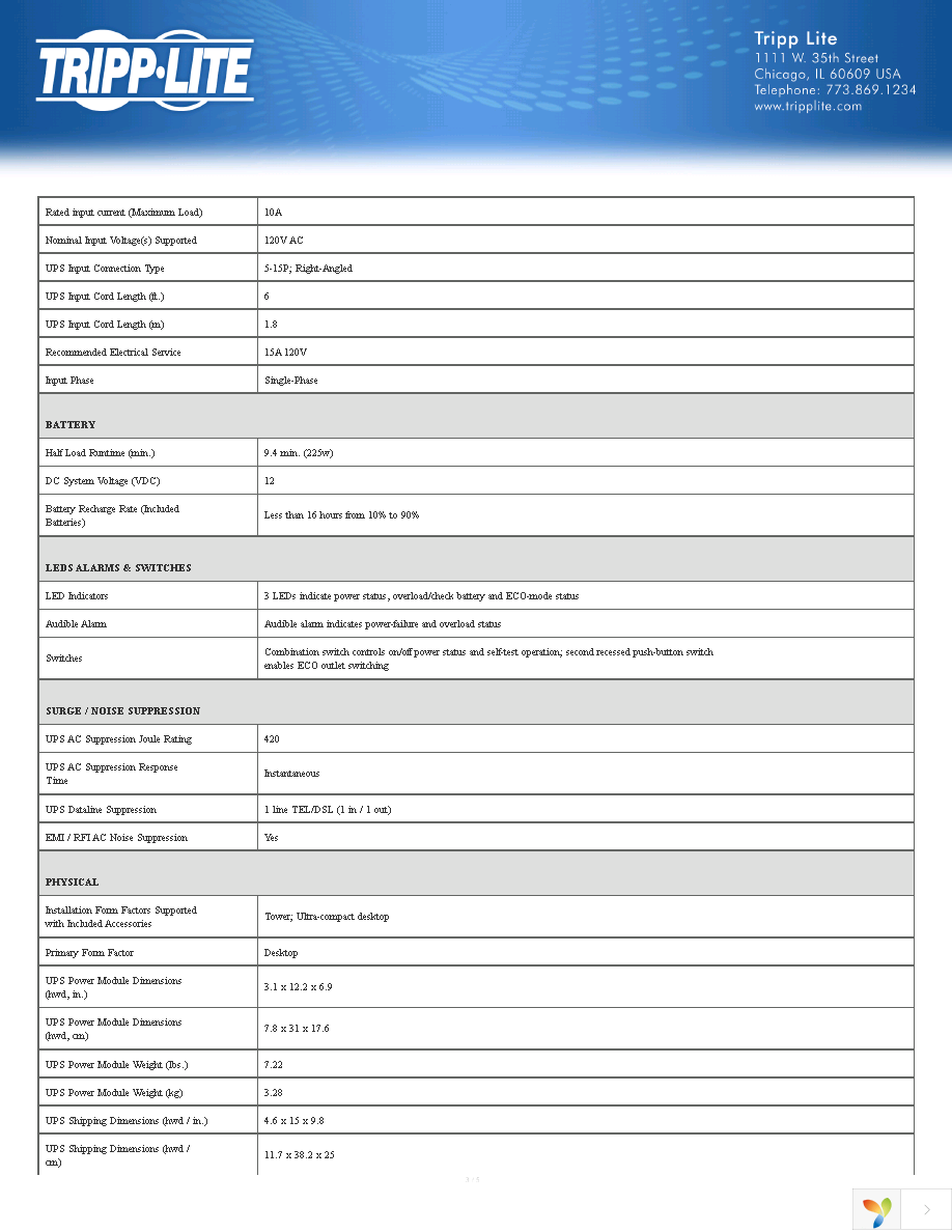 ECO750UPSTAA Page 3