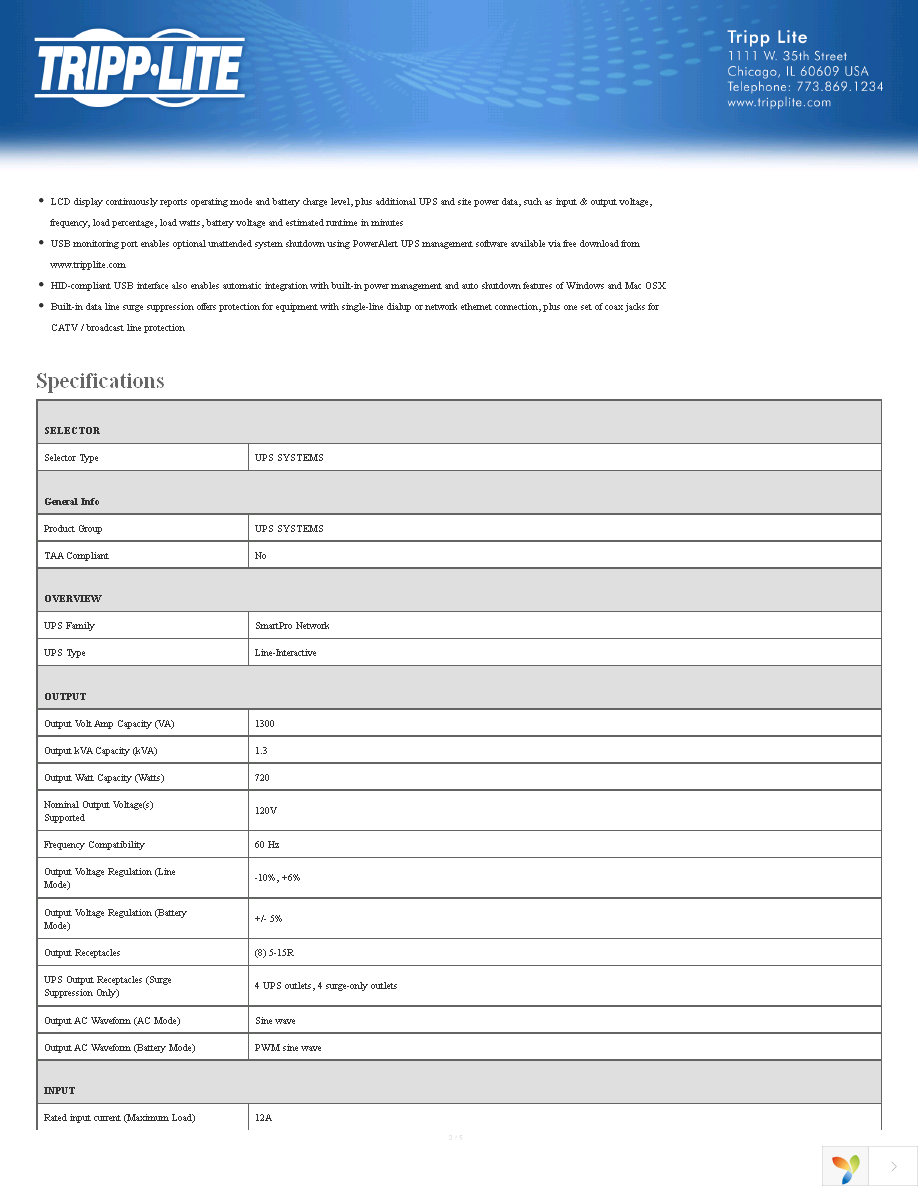 SMART1300LCDT Page 2