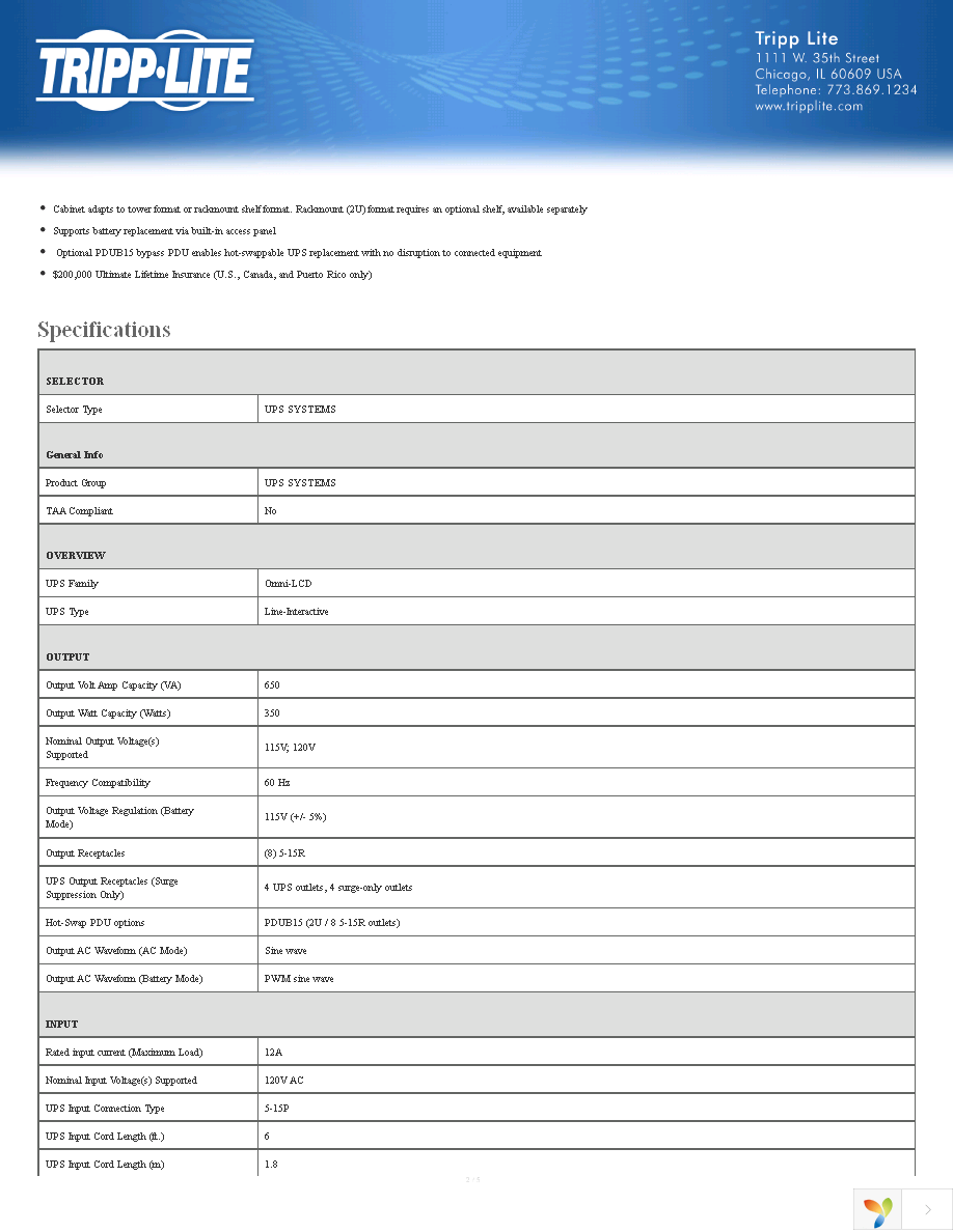 OMNI650LCD Page 2