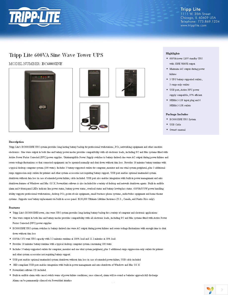 BC600SINE Page 1