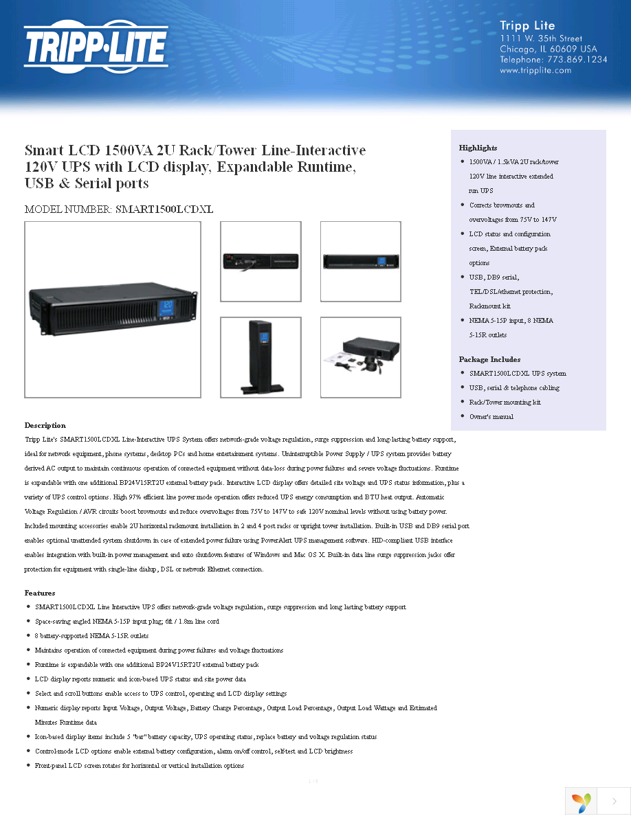 SMART1500LCDXL Page 1