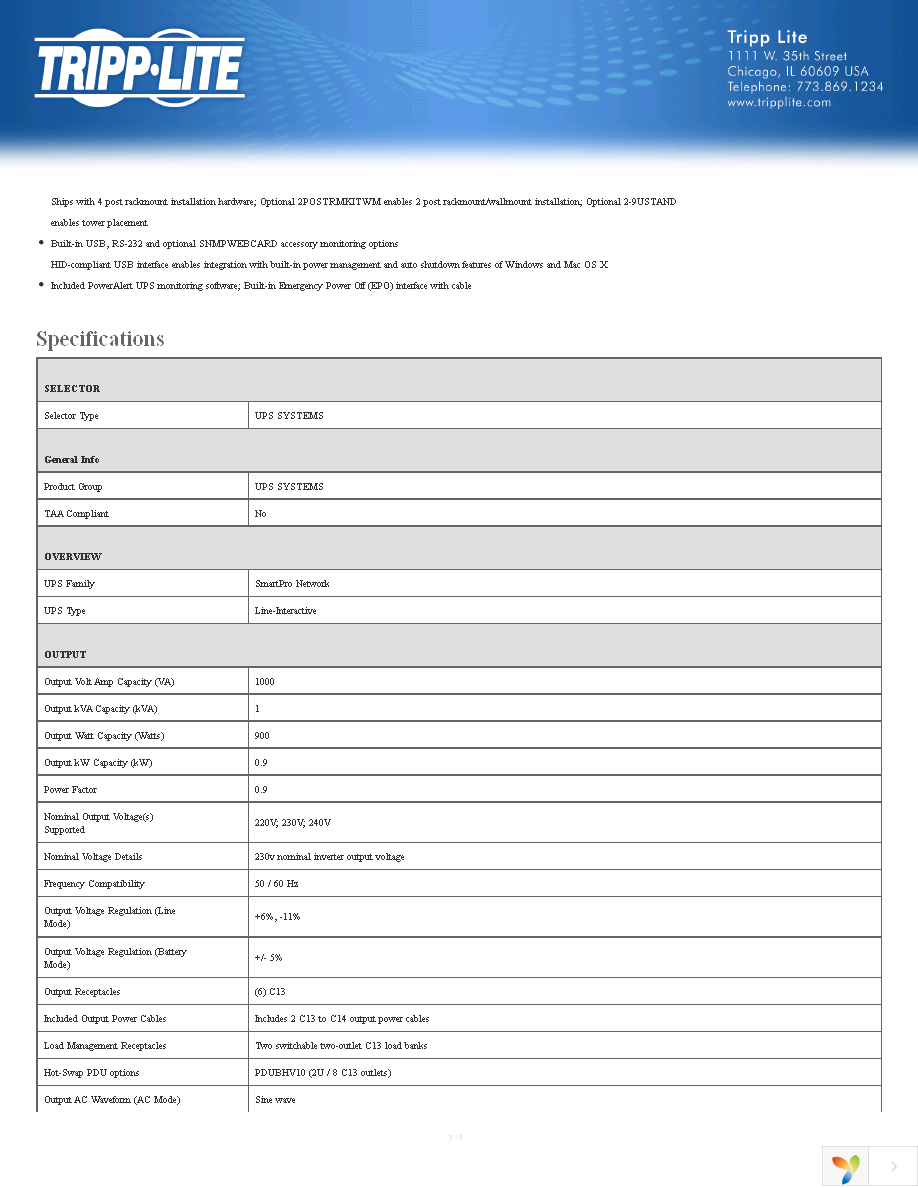 SMX1000RT2U Page 2