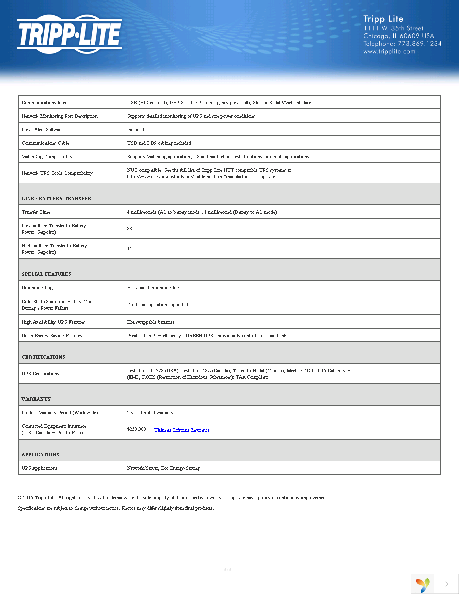 SM1500RMXL2UTAA Page 5