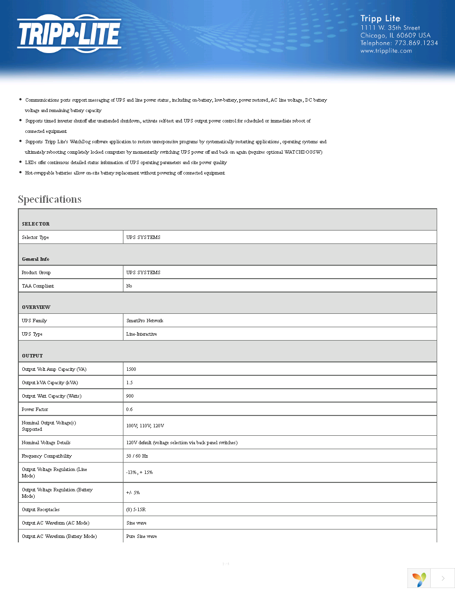 SMART1500SLT Page 2