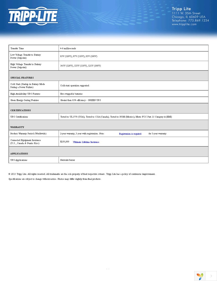 SMART1500SLT Page 5