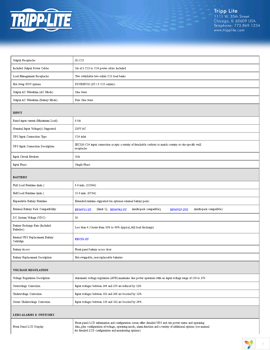 SMX1500XLRT2U Page 3