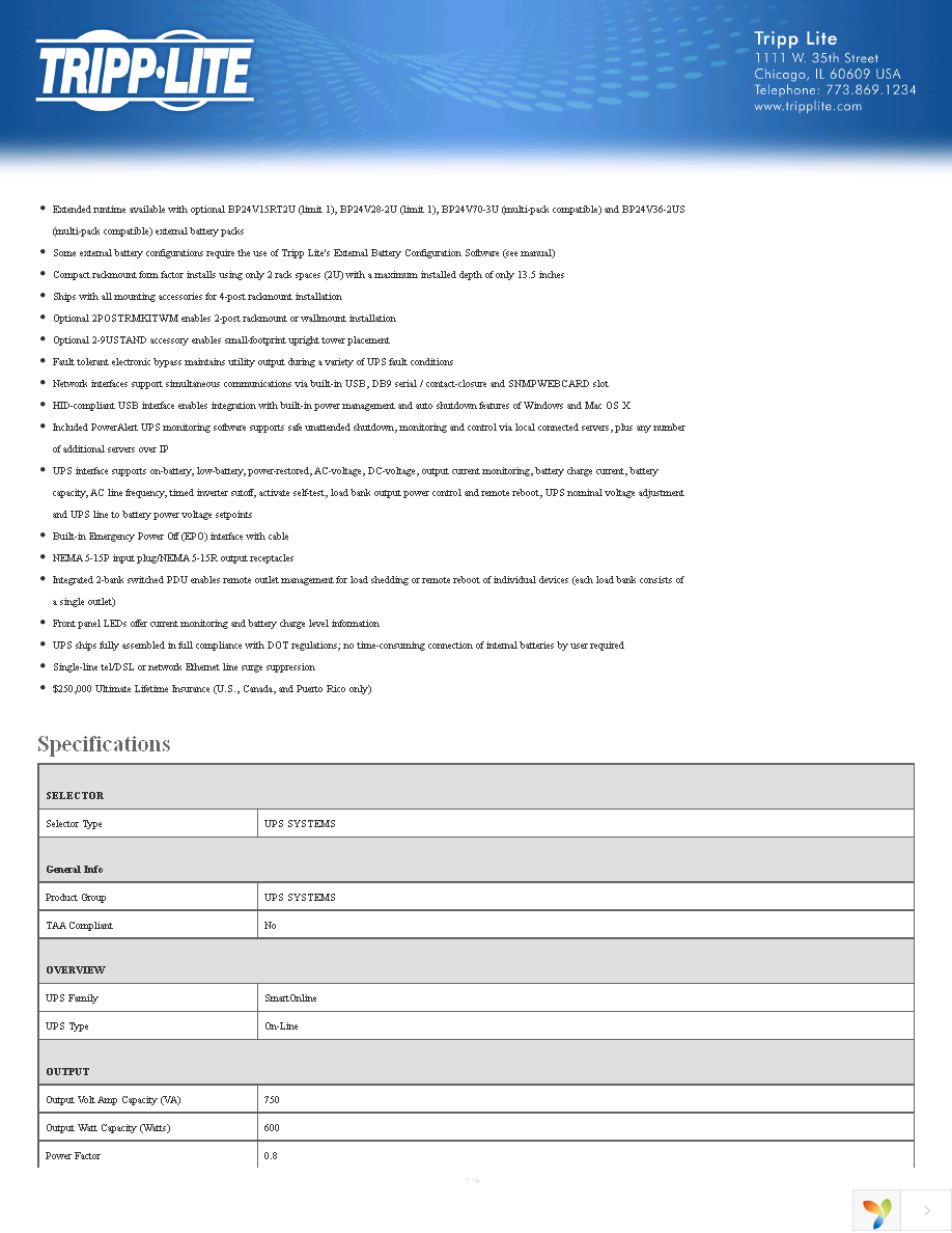 SU750RTXL2U Page 2