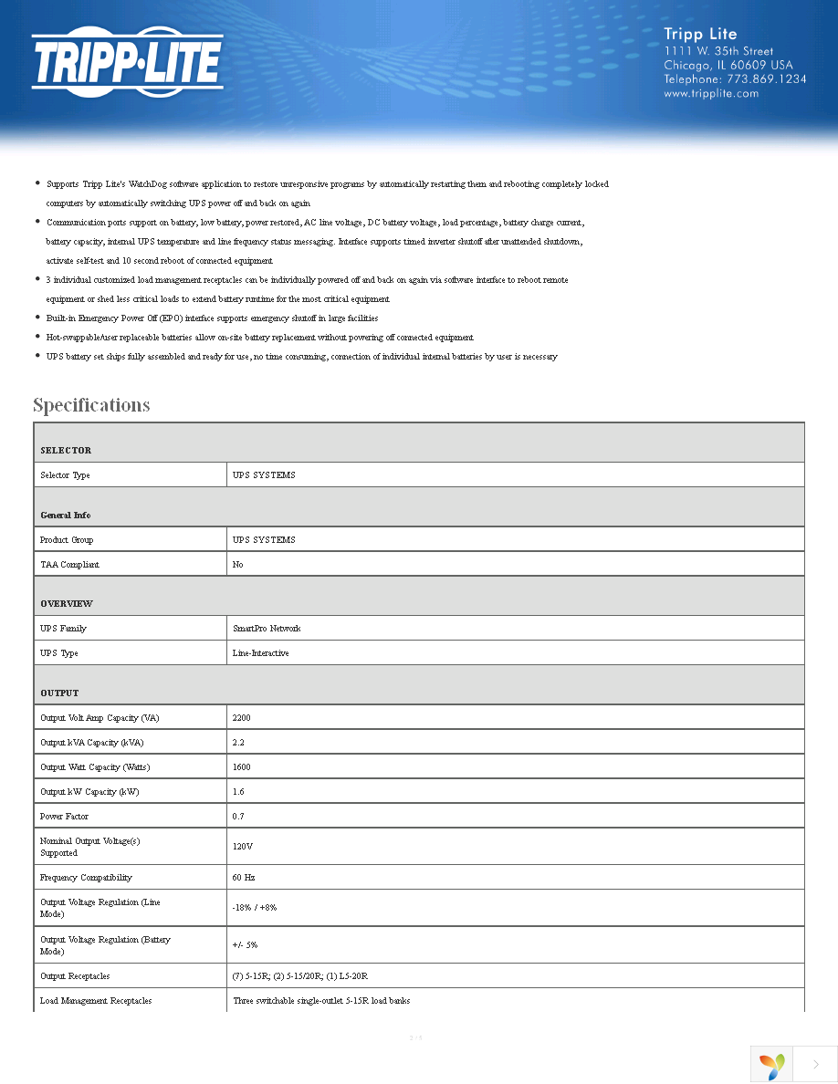 SMART2200VSXL Page 2