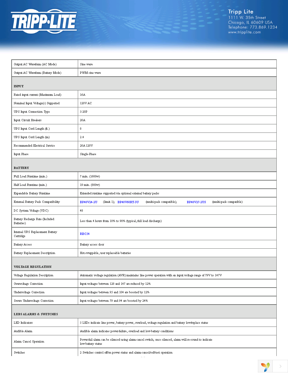 SMART2200VSXL Page 3