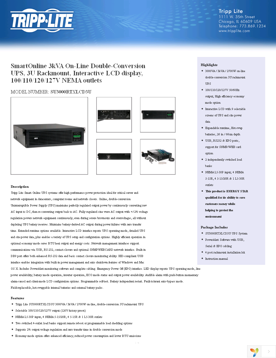 SU3000RTXLCD3U Page 1