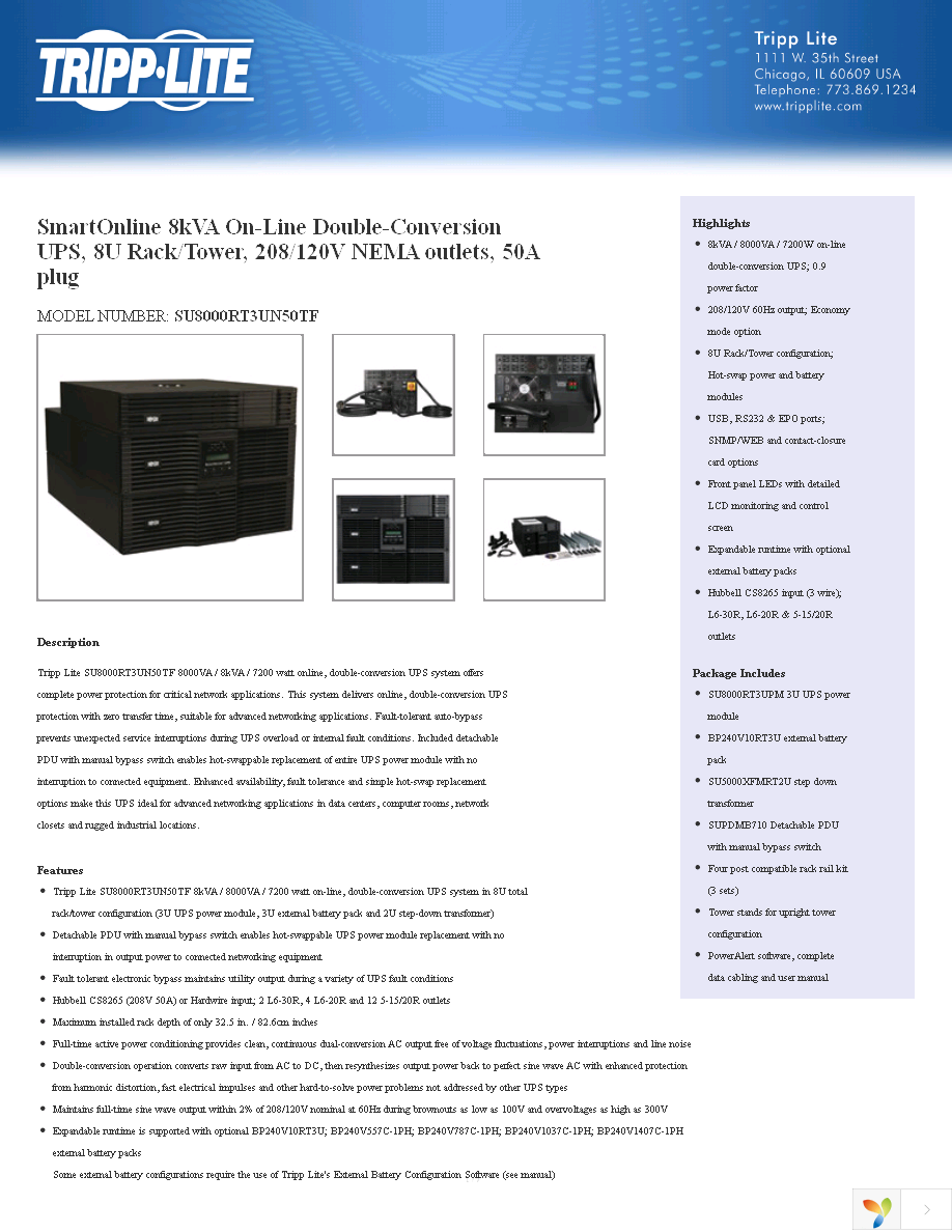 SU8000RT3UN50TF Page 1