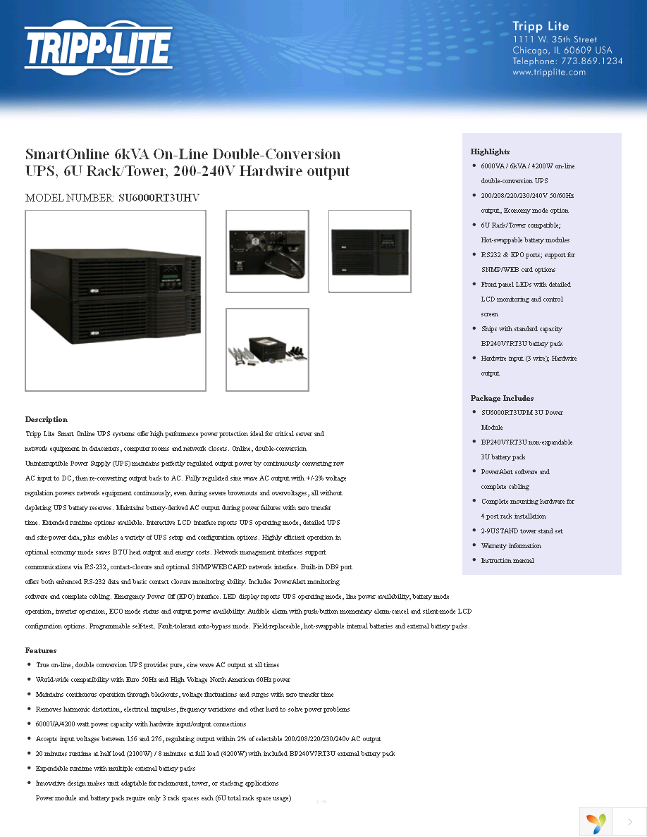 SU6000RT3UHV Page 1