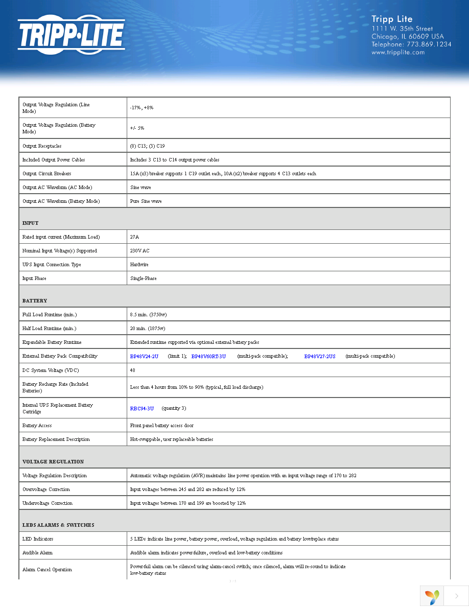 SMX5000XLRT3U Page 3