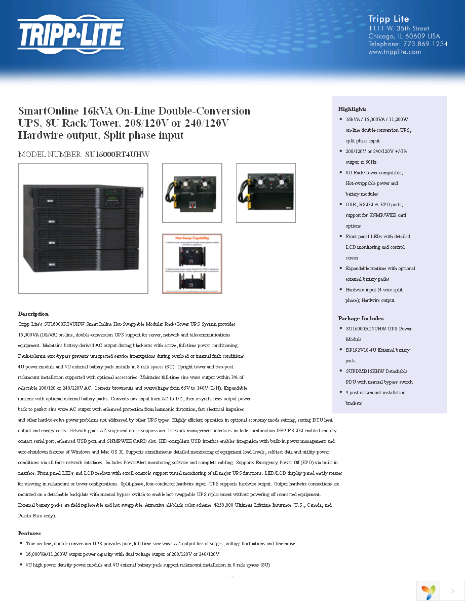 SU16000RT4UHW Page 1