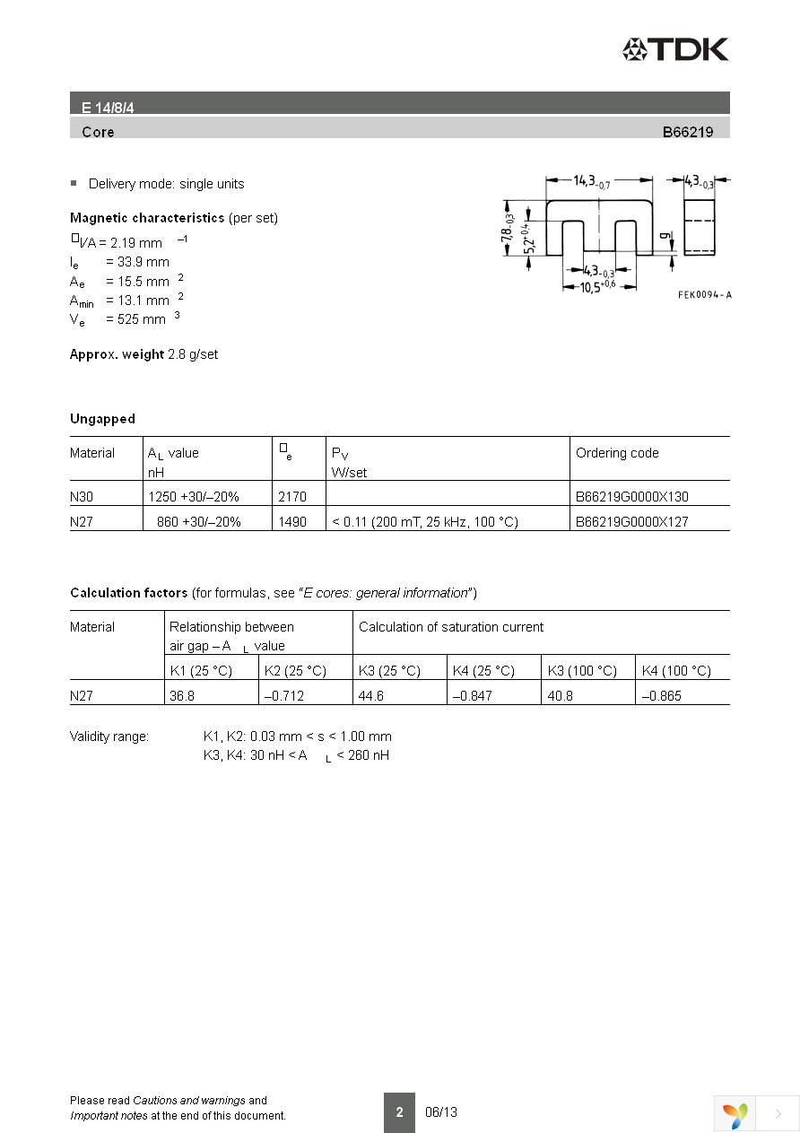 B66219GX141 Page 2