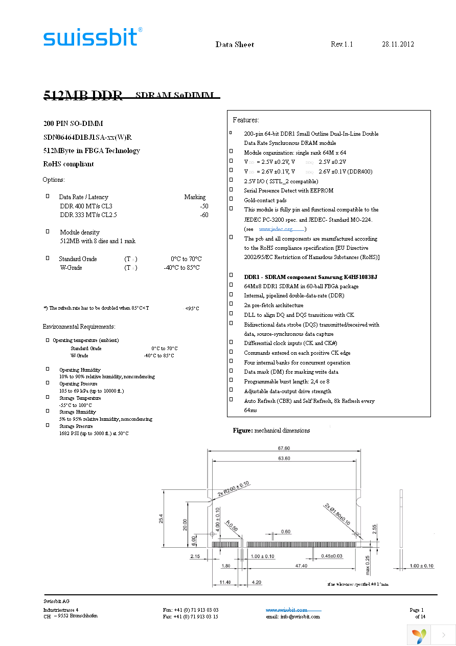 SDN06464D1BJ1SA-50R Page 1