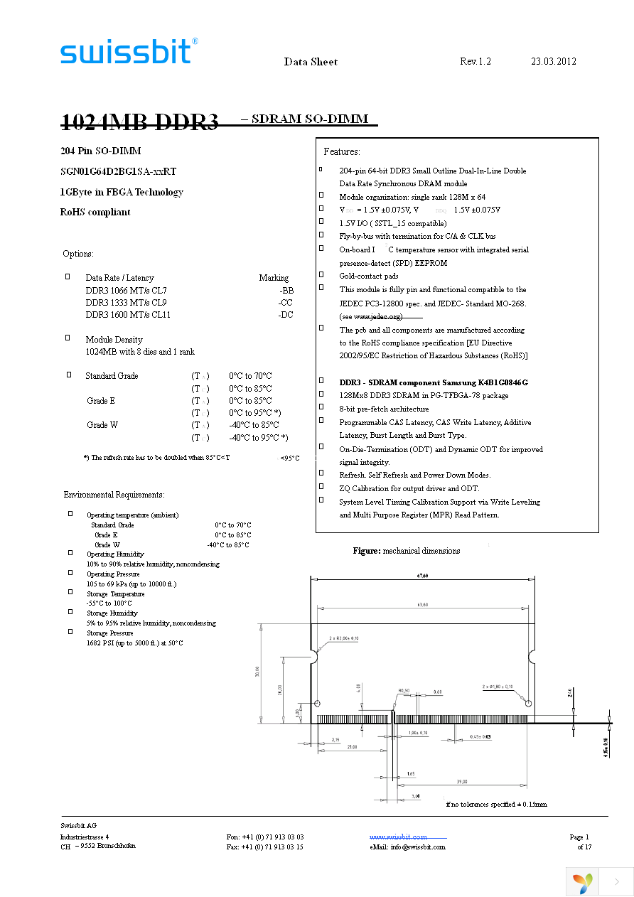 SGN01G64D2BG1SA-CCWRT Page 1