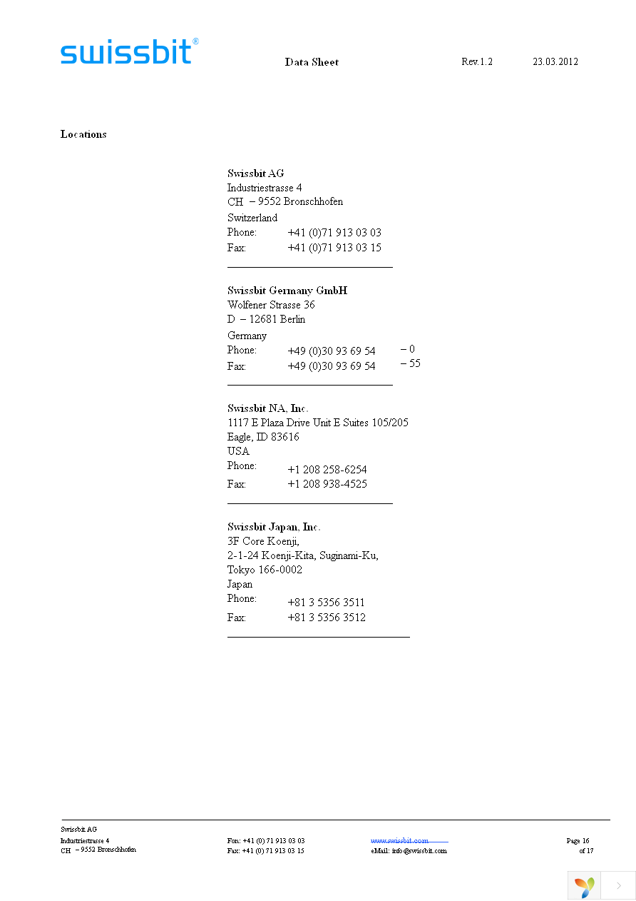 SGN01G64D2BG1SA-CCWRT Page 16