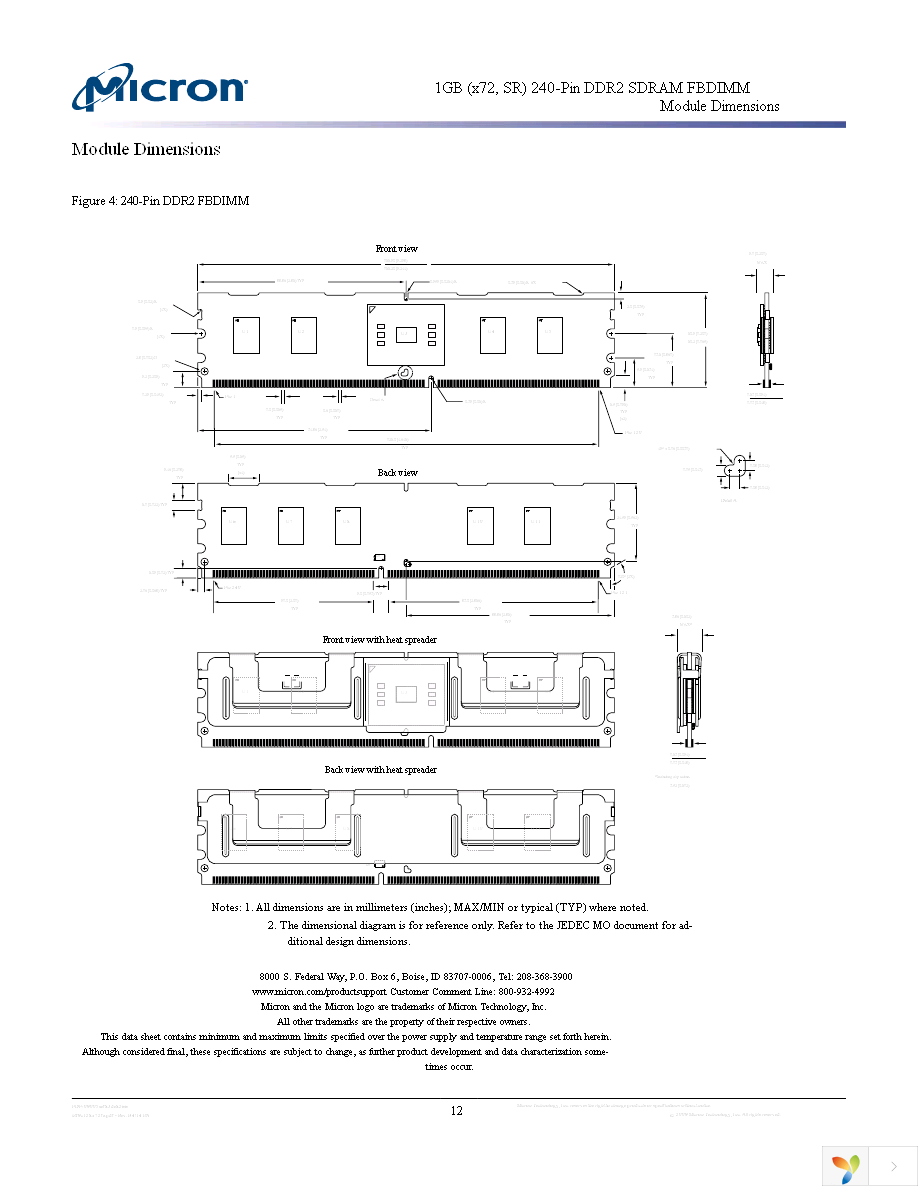 MT9HTF12872FZ-667H1D6 Page 12