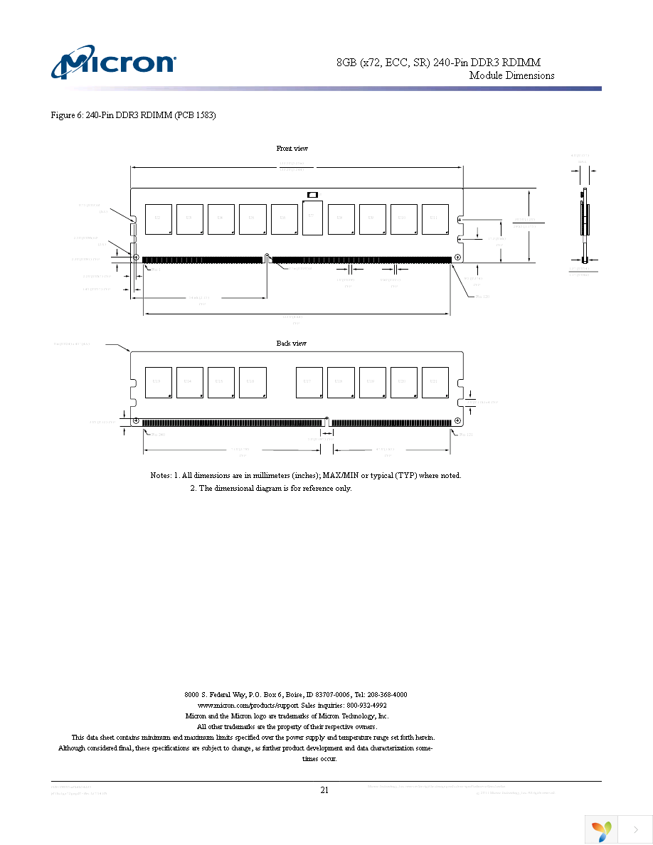 MT18JSF1G72PZ-1G9E1 Page 21