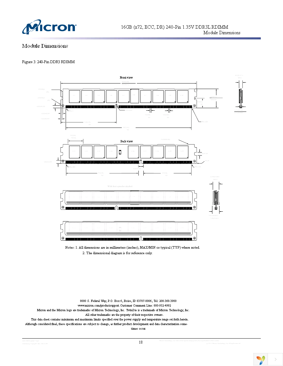 MT36KDZS2G72PZ-1G6E1 Page 18