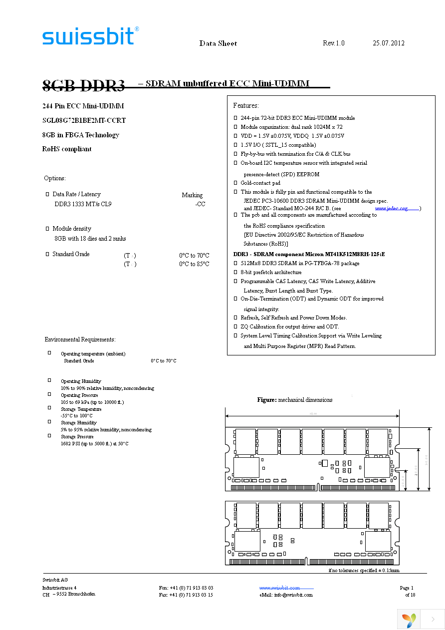 SGL08G72B1BE2MT-CCRT Page 1