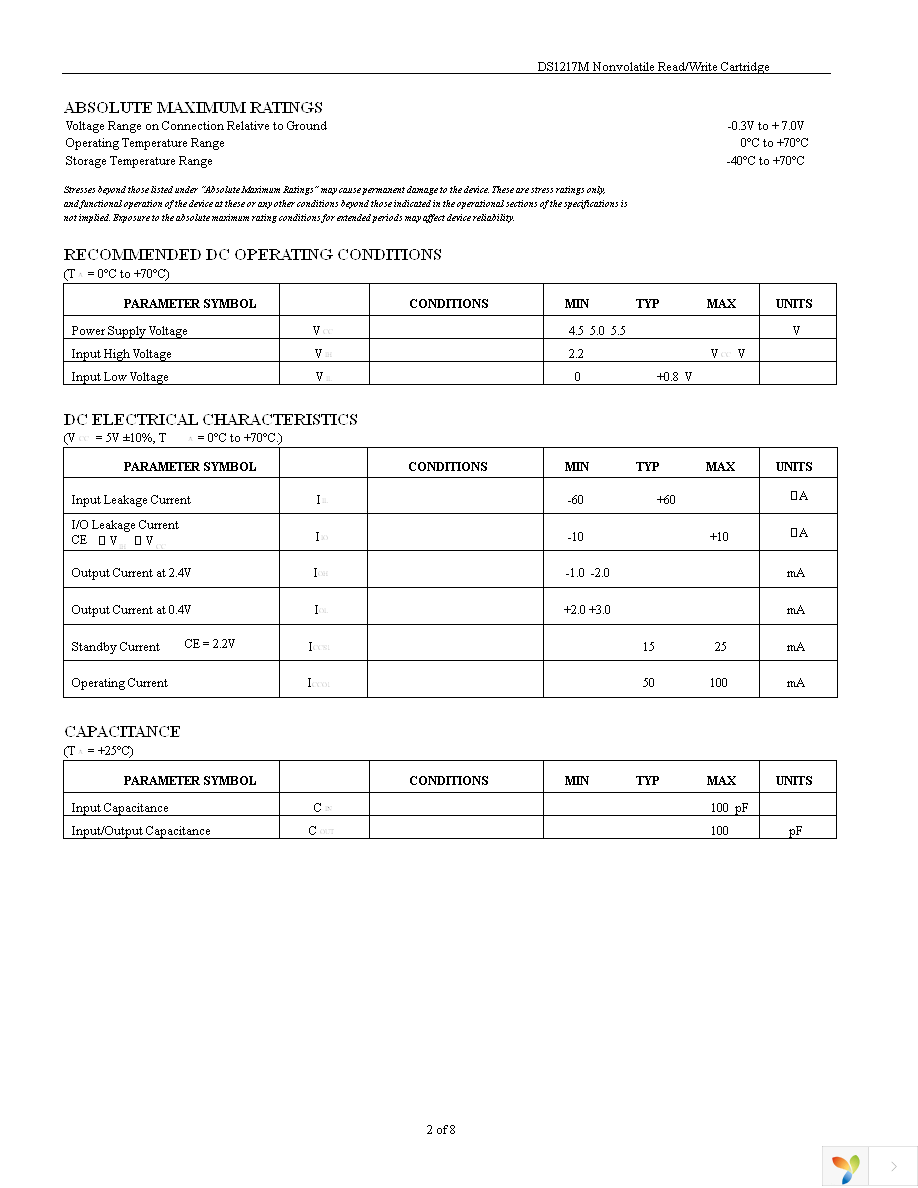 DS1217M-2-25 Page 2