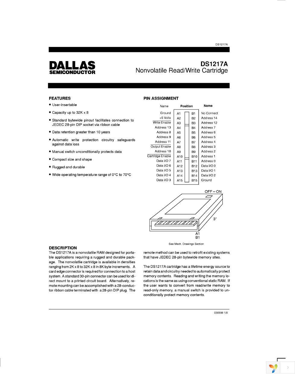DS1217A-128K-25 Page 1