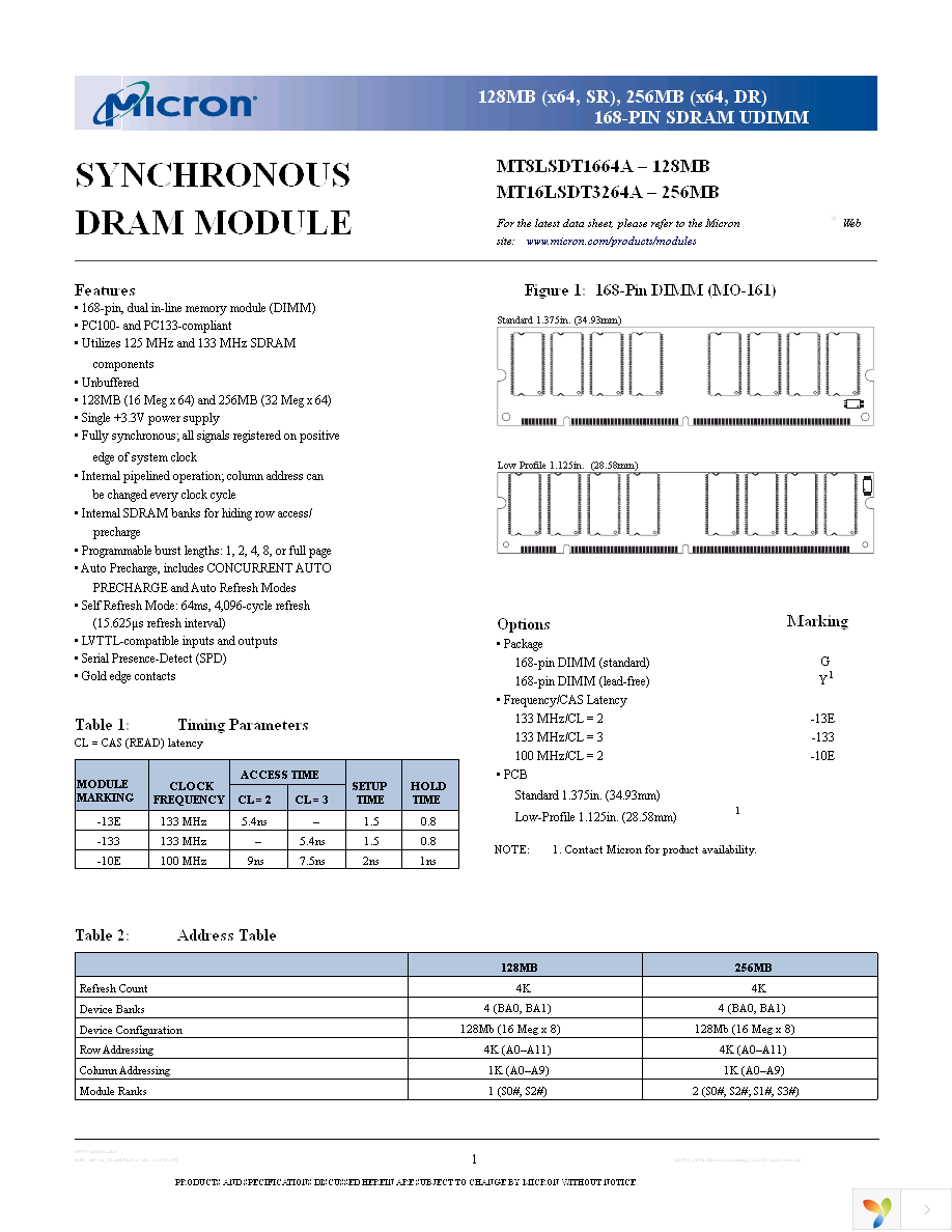 MT16LSDT3264AG-133G3 Page 1