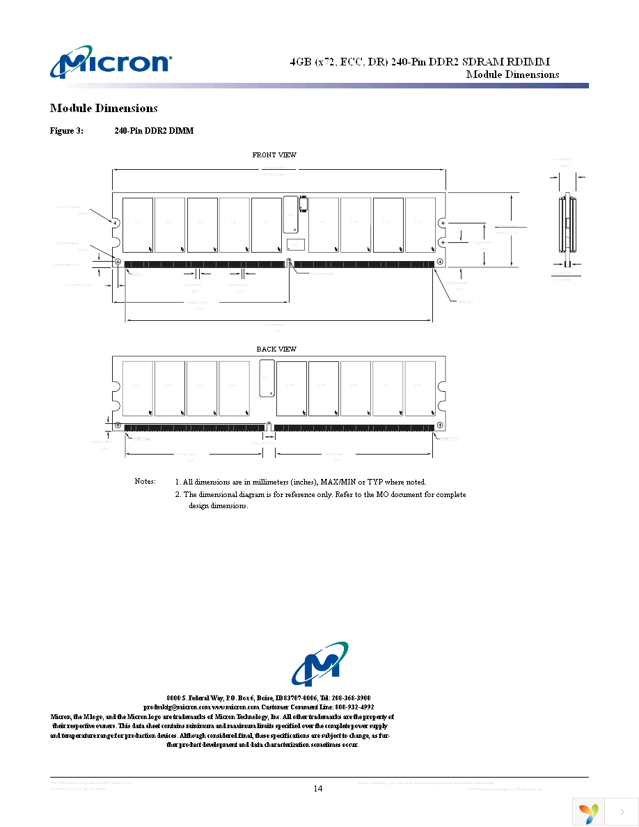 MT36HTJ51272Y-40EA2 Page 14