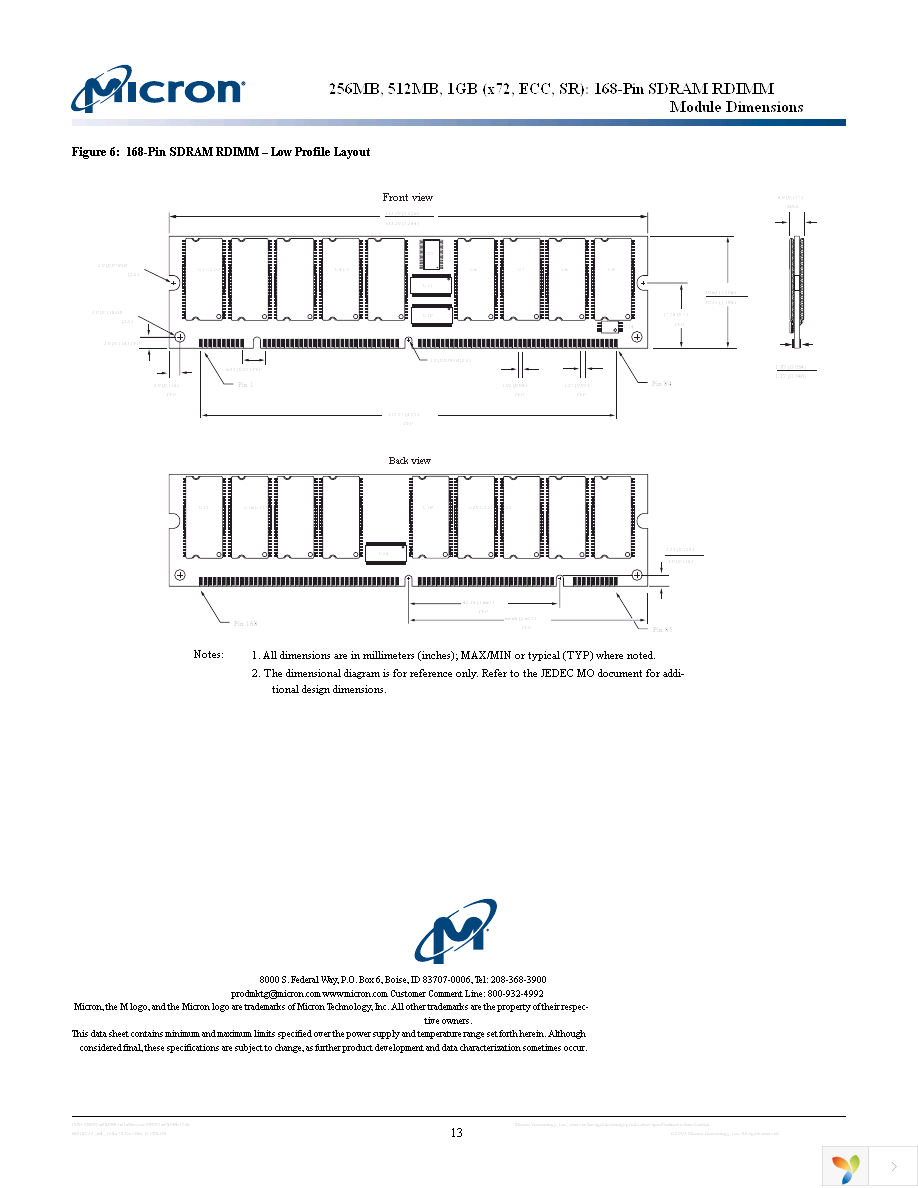 MT18LSDT12872G-13EC2 Page 13