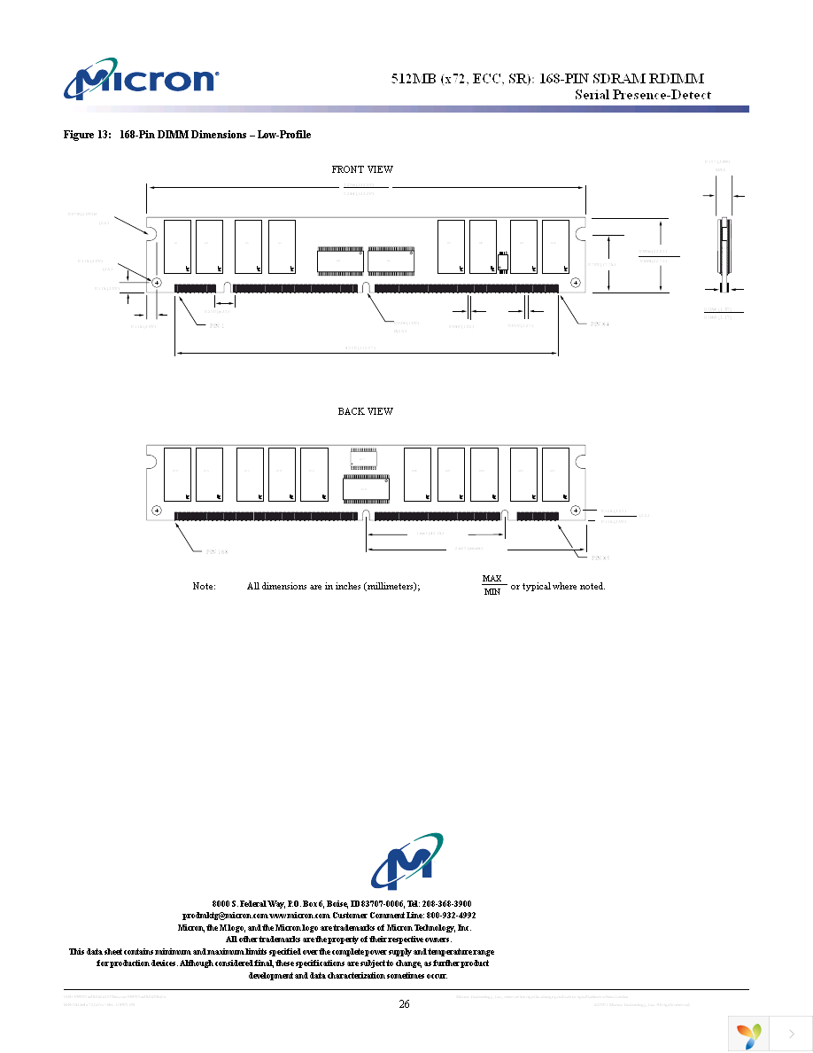 MT18LSDF6472G-133D1 Page 26