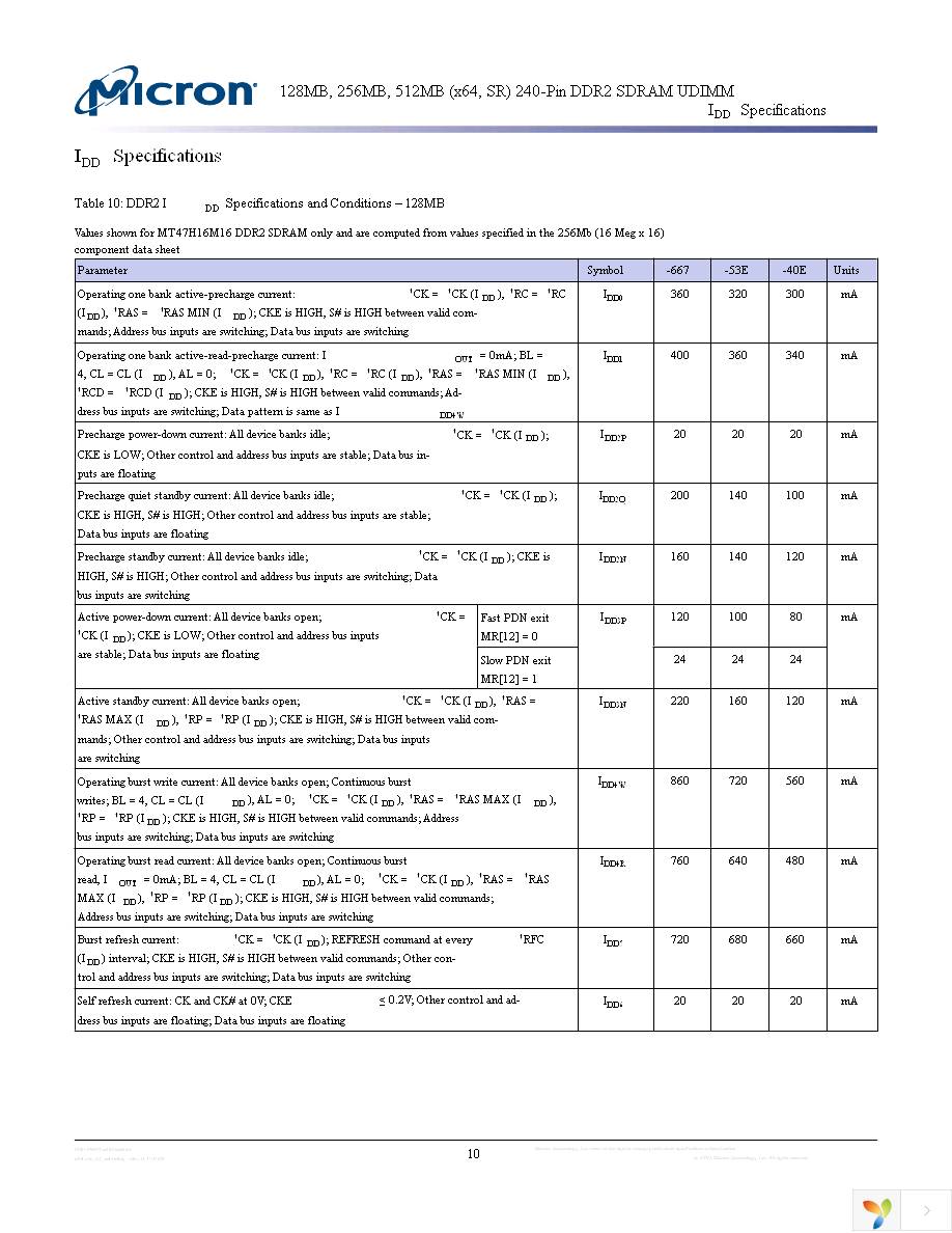 MT4HTF1664AY-667B1 Page 10