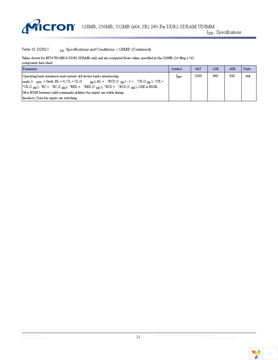 MT4HTF1664AY-667B1 Page 11