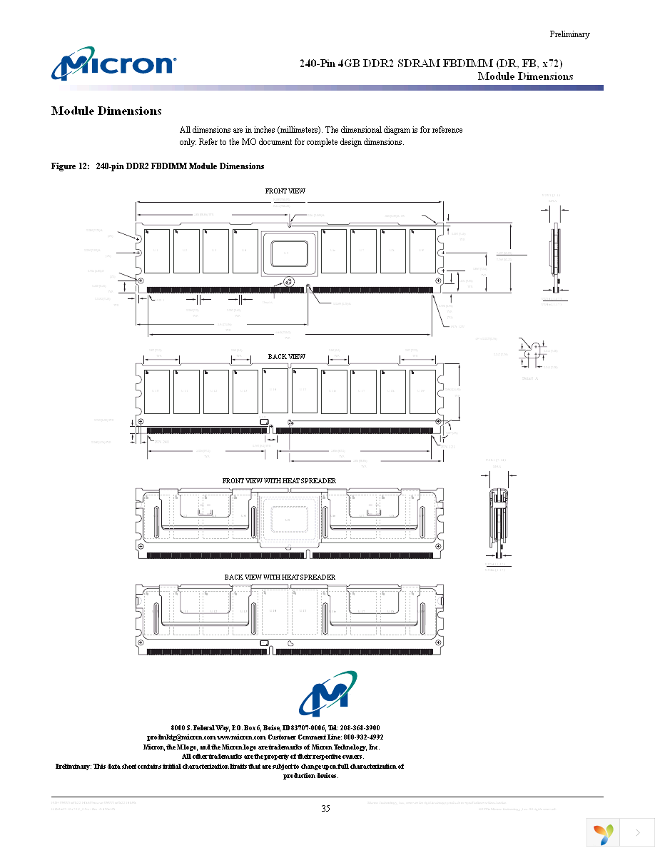 MT36HTS51272FY-667A3D3 Page 35