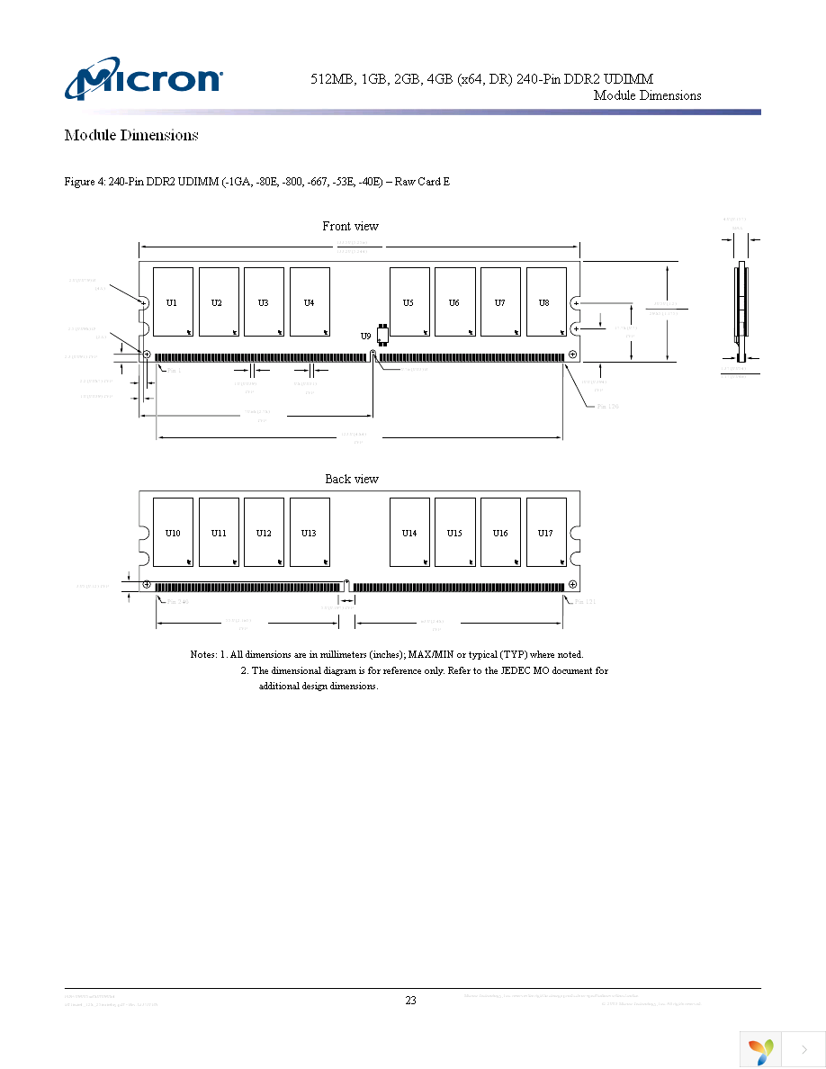 MT16HTF25664AY-667E1 Page 23