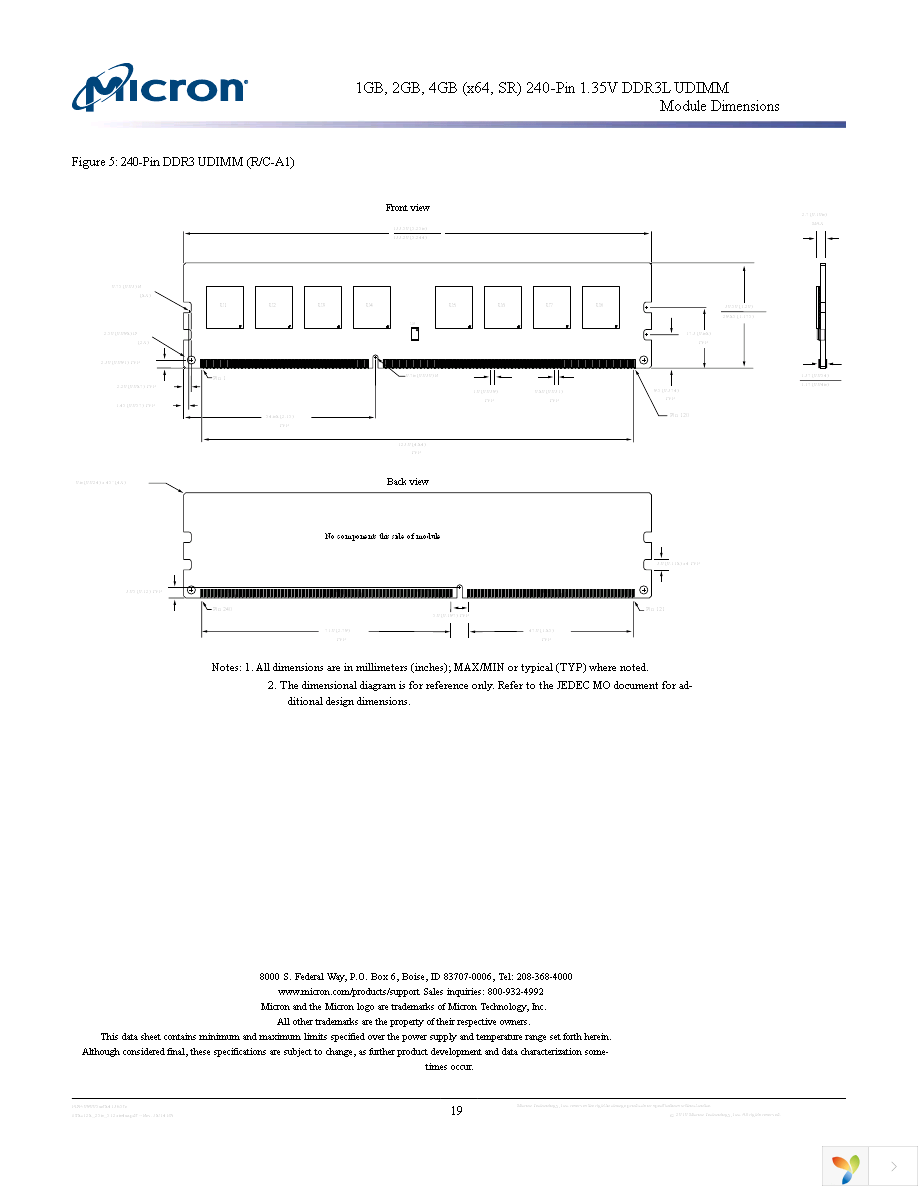 MT8KTF12864AZ-1G1G1 Page 19