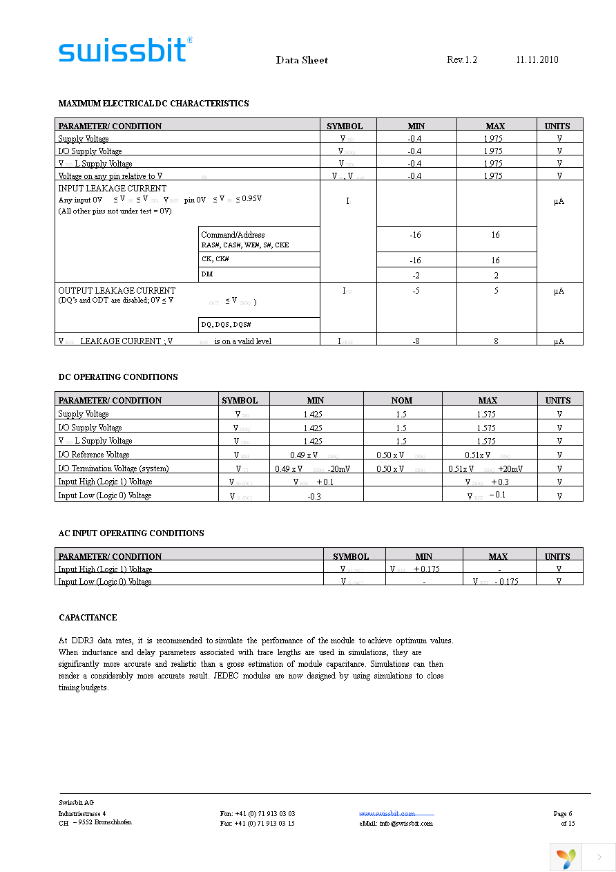 SGN04G64E1BD2MT-BBRT Page 6