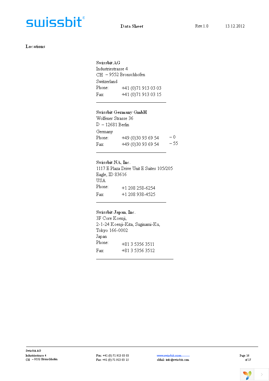 SLN04G72G2BK2MT-DCRT Page 16