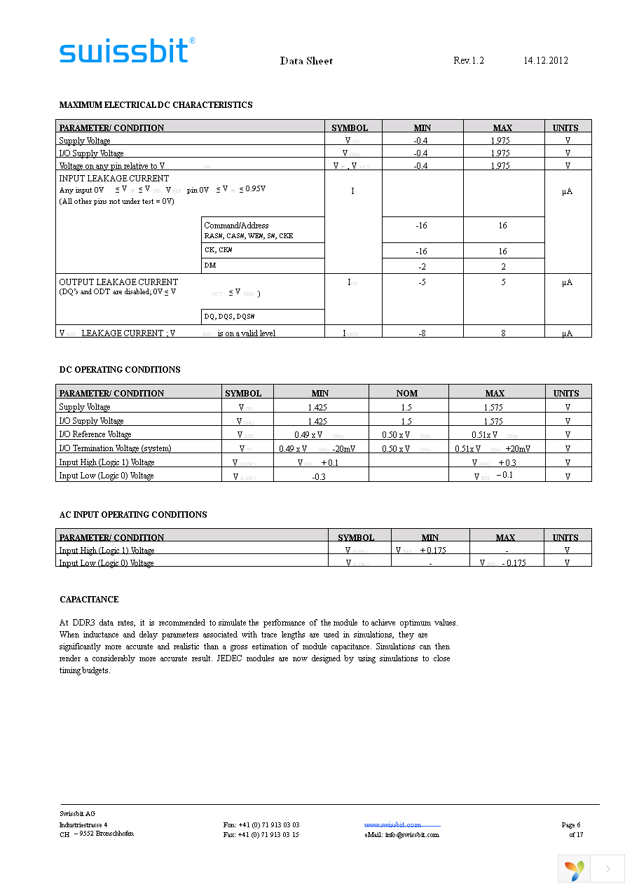 SGN08G72G1BB2SA-DCRT Page 6