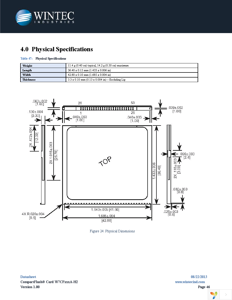 W7CF512M1XA-H20TE-001.A3 Page 46