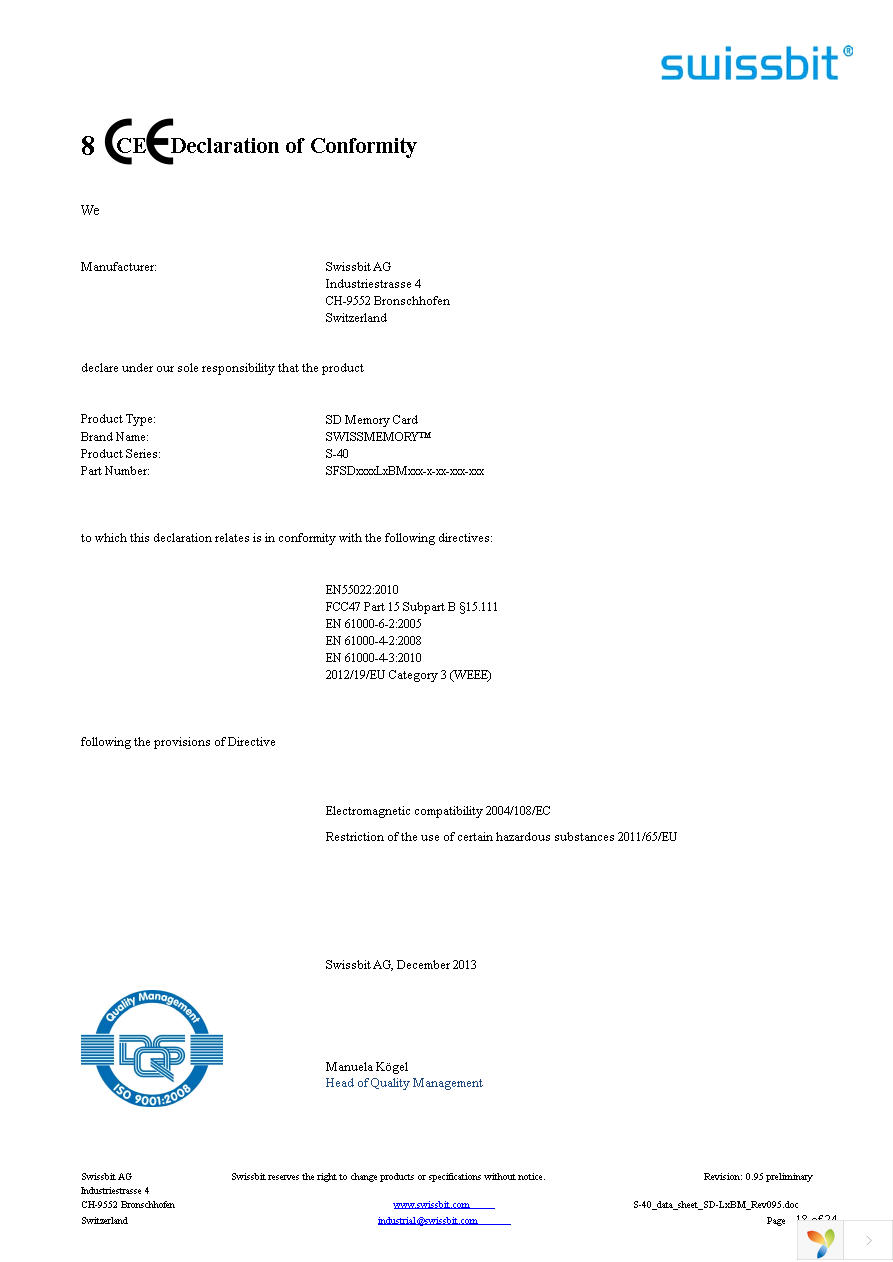 SFSD8192L1BM1TO-E-GE-111-STD Page 18