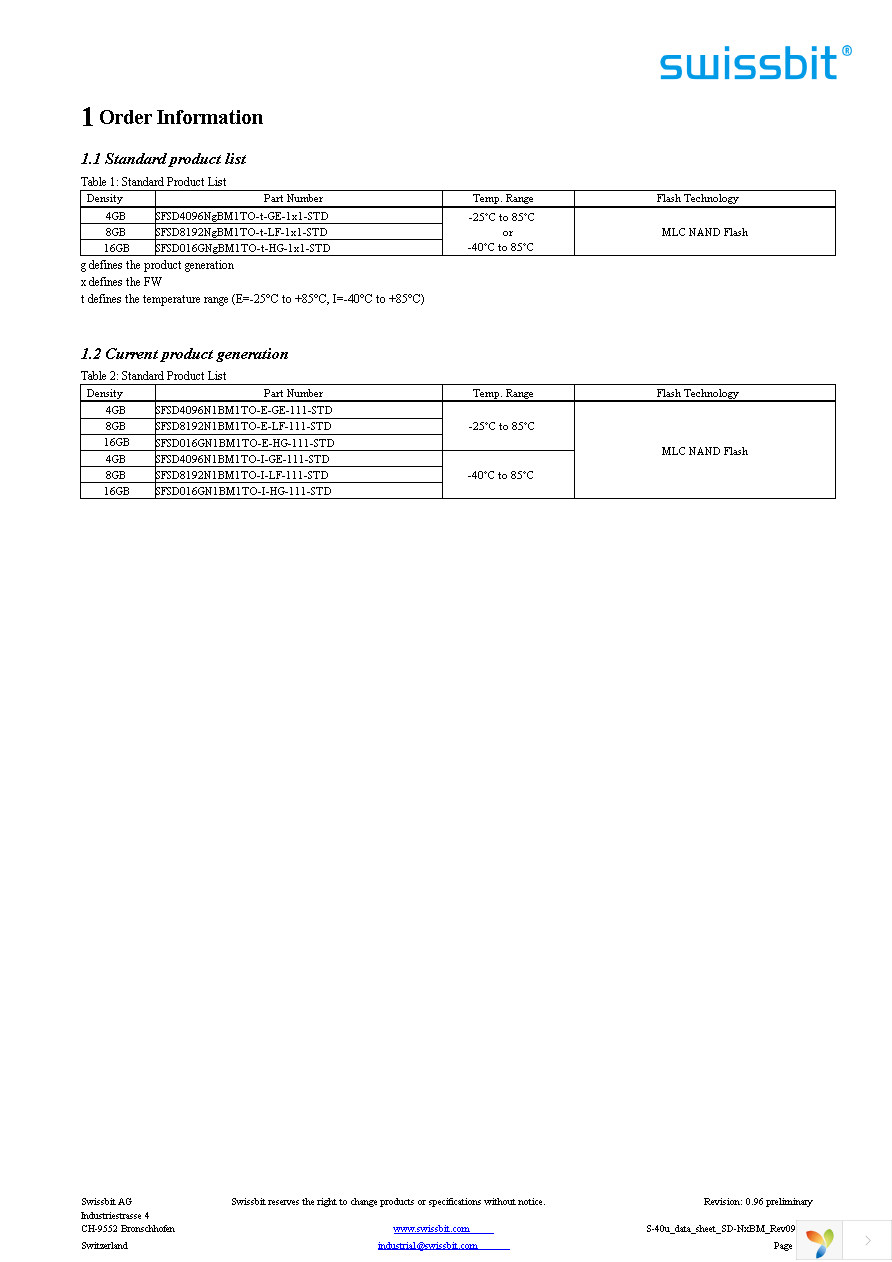 SFSD8192N1BM1TO-E-LF-111-STD Page 3