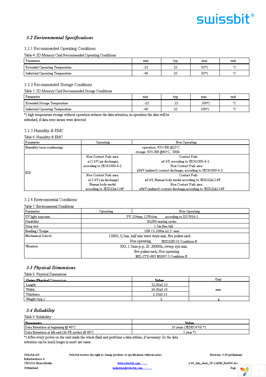 SFSD016GL1BM1TO-E-LF-111-STD Page 6