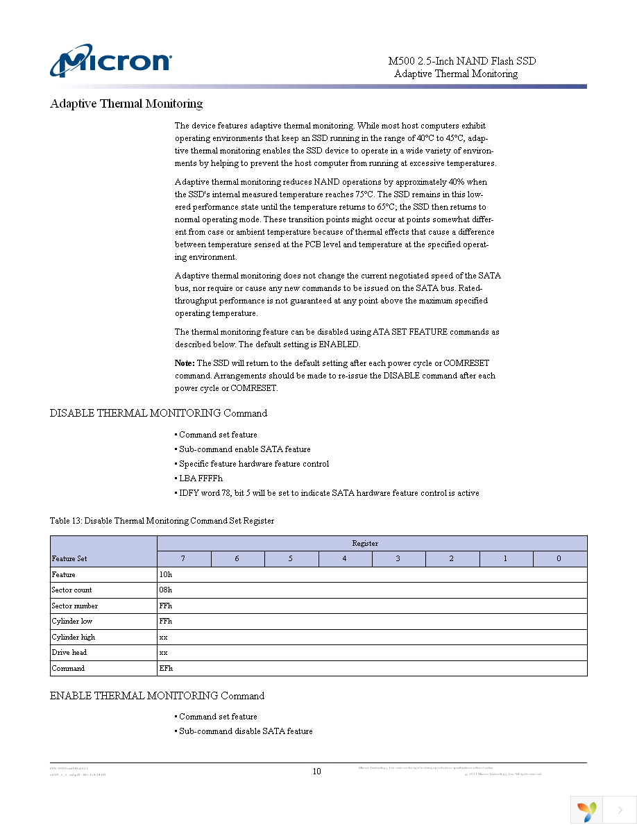 MTFDDAK480MAV-1AE12ABYY Page 10