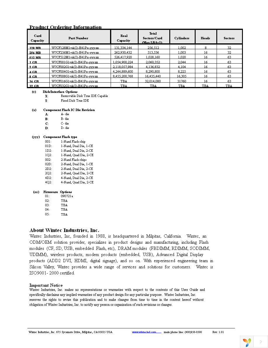 W7CF004G1XAI-H41PD-04D.A5 Page 2