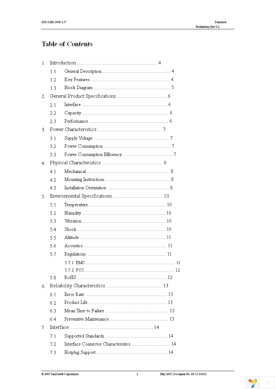 SDS5C-004G-000000 Page 2