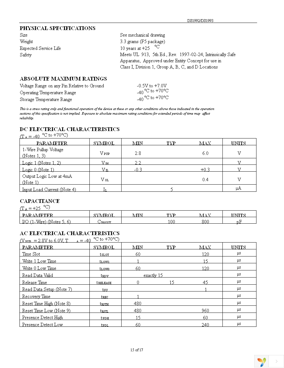 DS1993L-F5+ Page 15